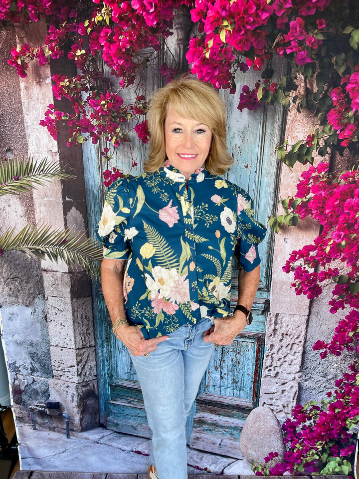 From Work To Play Top - Teal