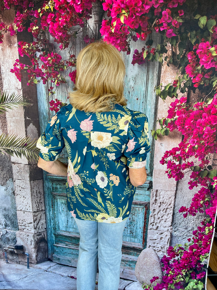 From Work To Play Top - Teal
