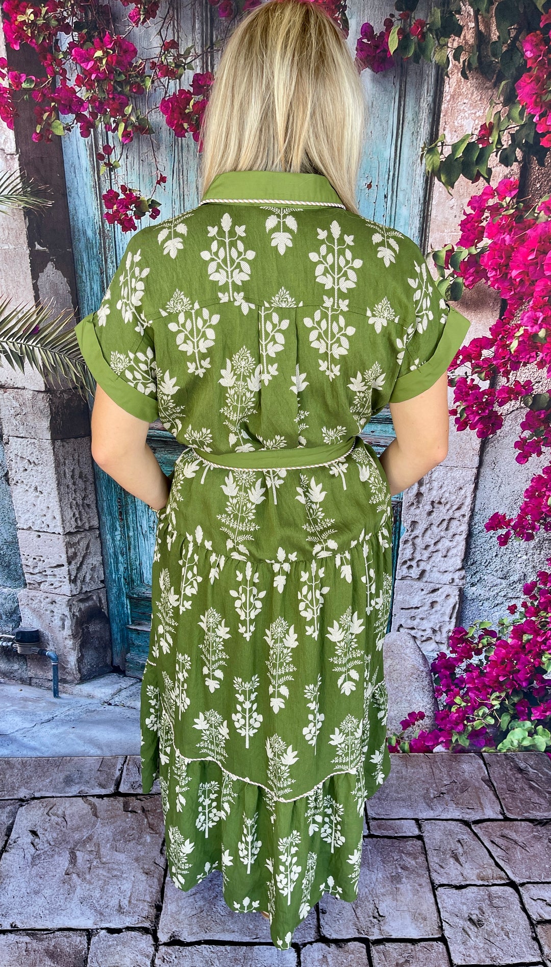 Emma Belle Dress - Olive