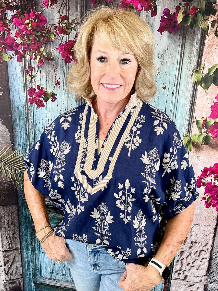 Bondi Top - Navy