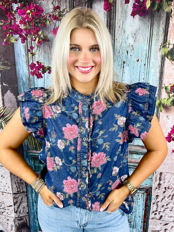 Denim And Daisies Top