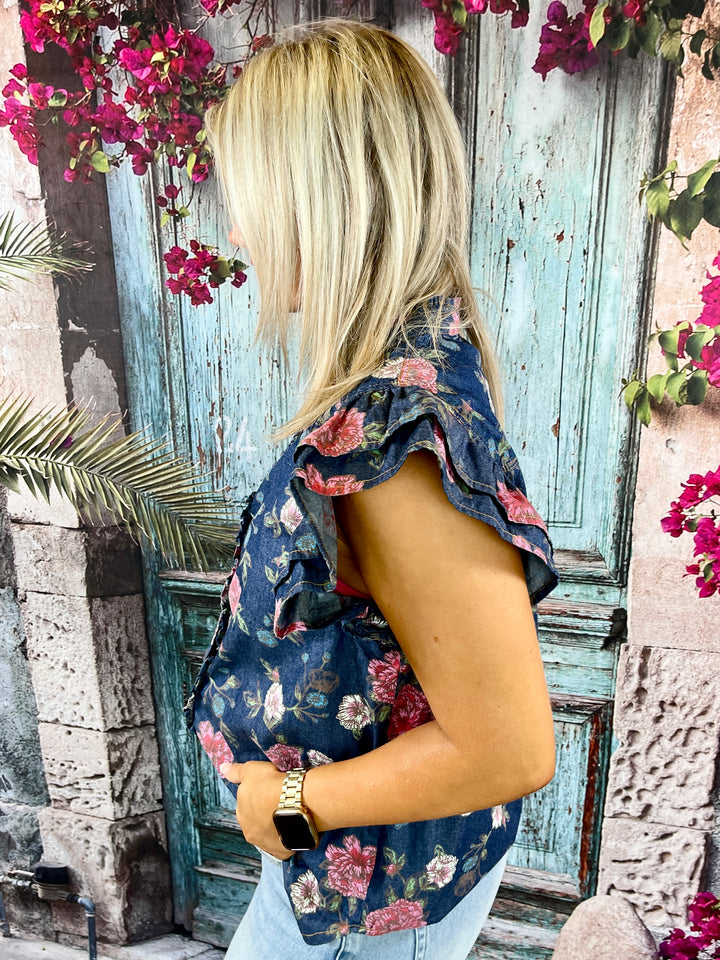 Denim And Daisies Top