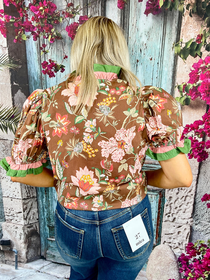 Queen Of The Night Top- Brown