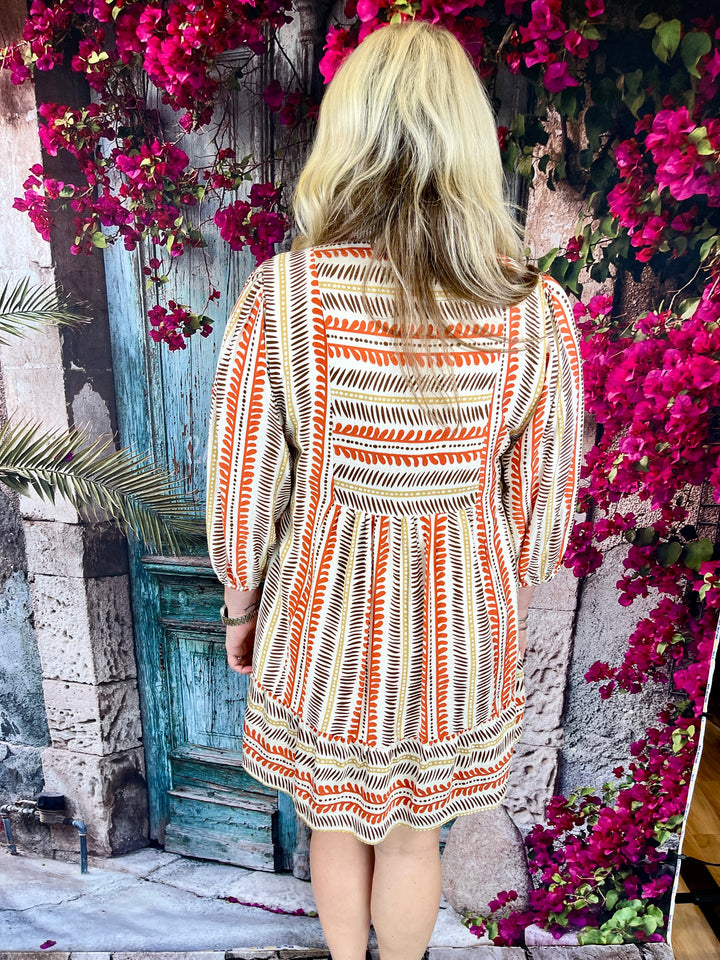 Gypsy Soul Dress - Rust Mix