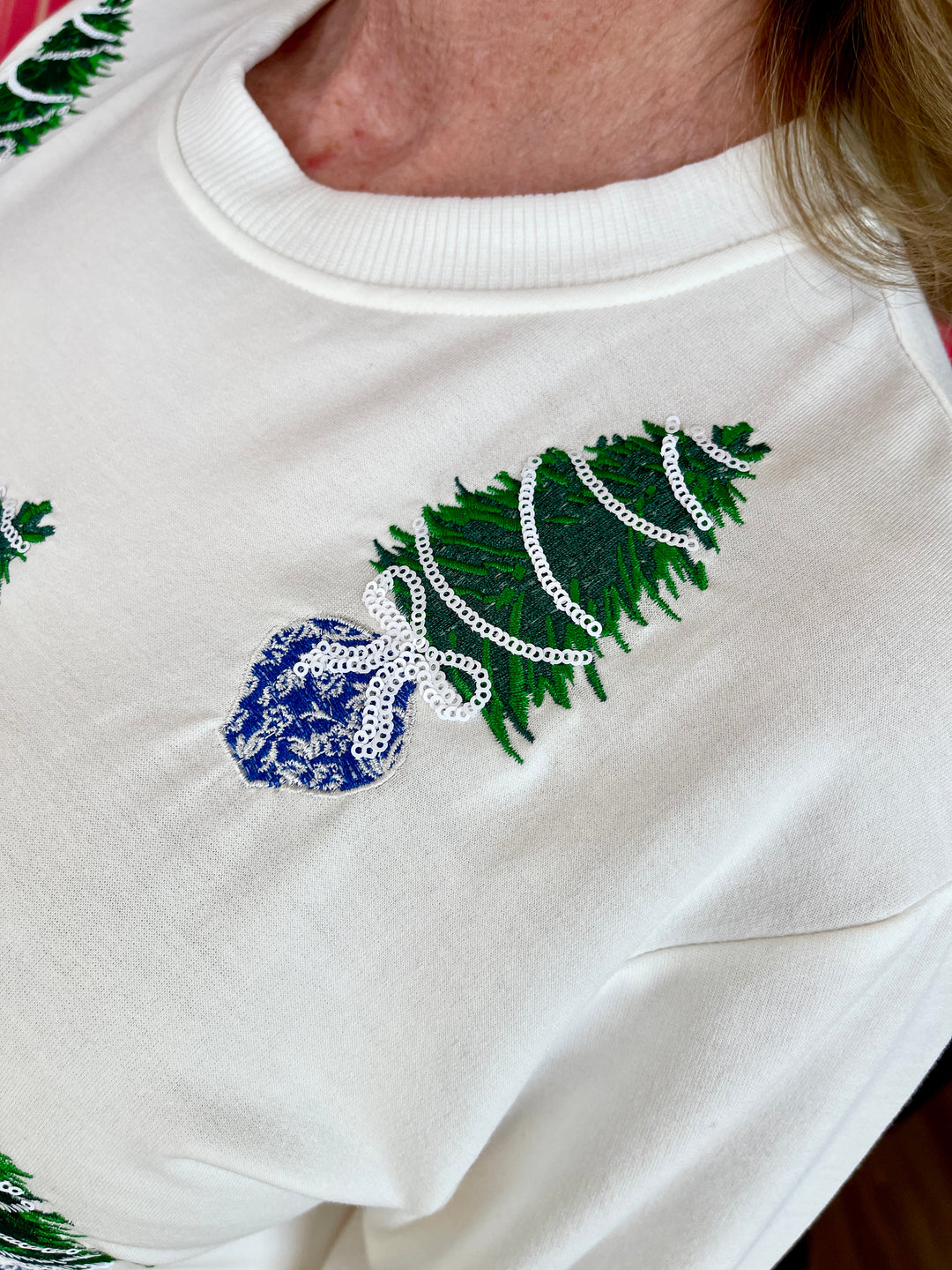 Lakelyn Sweatshirt - Blue Trees