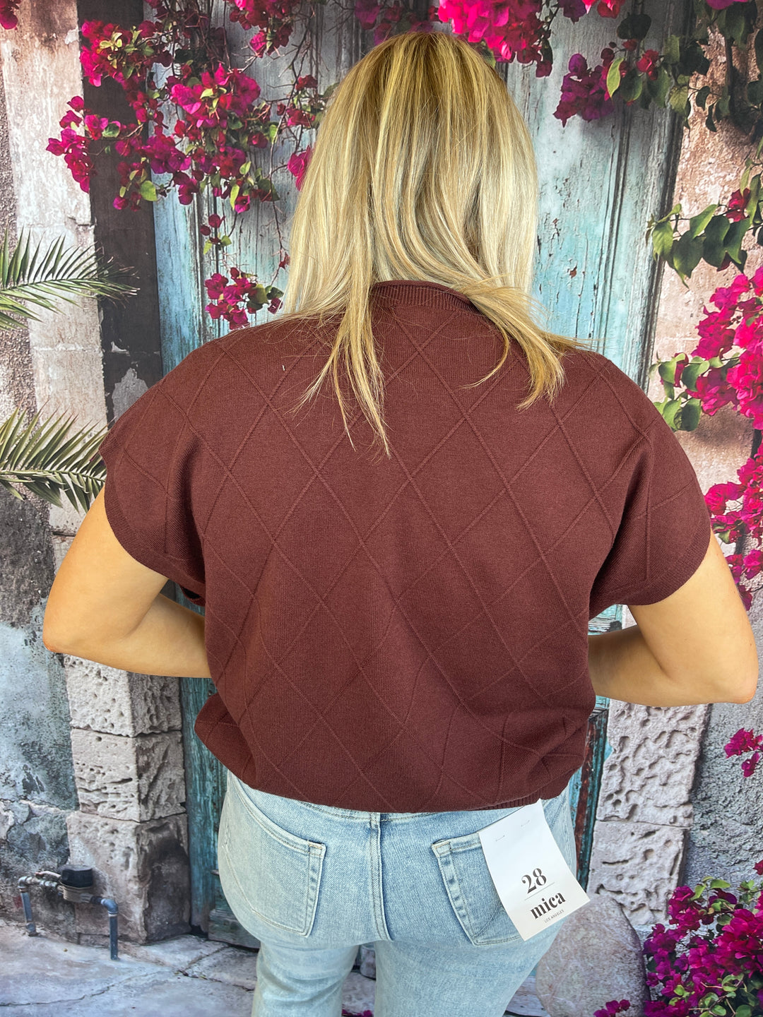 Just Cool Enough Top - Chestnut