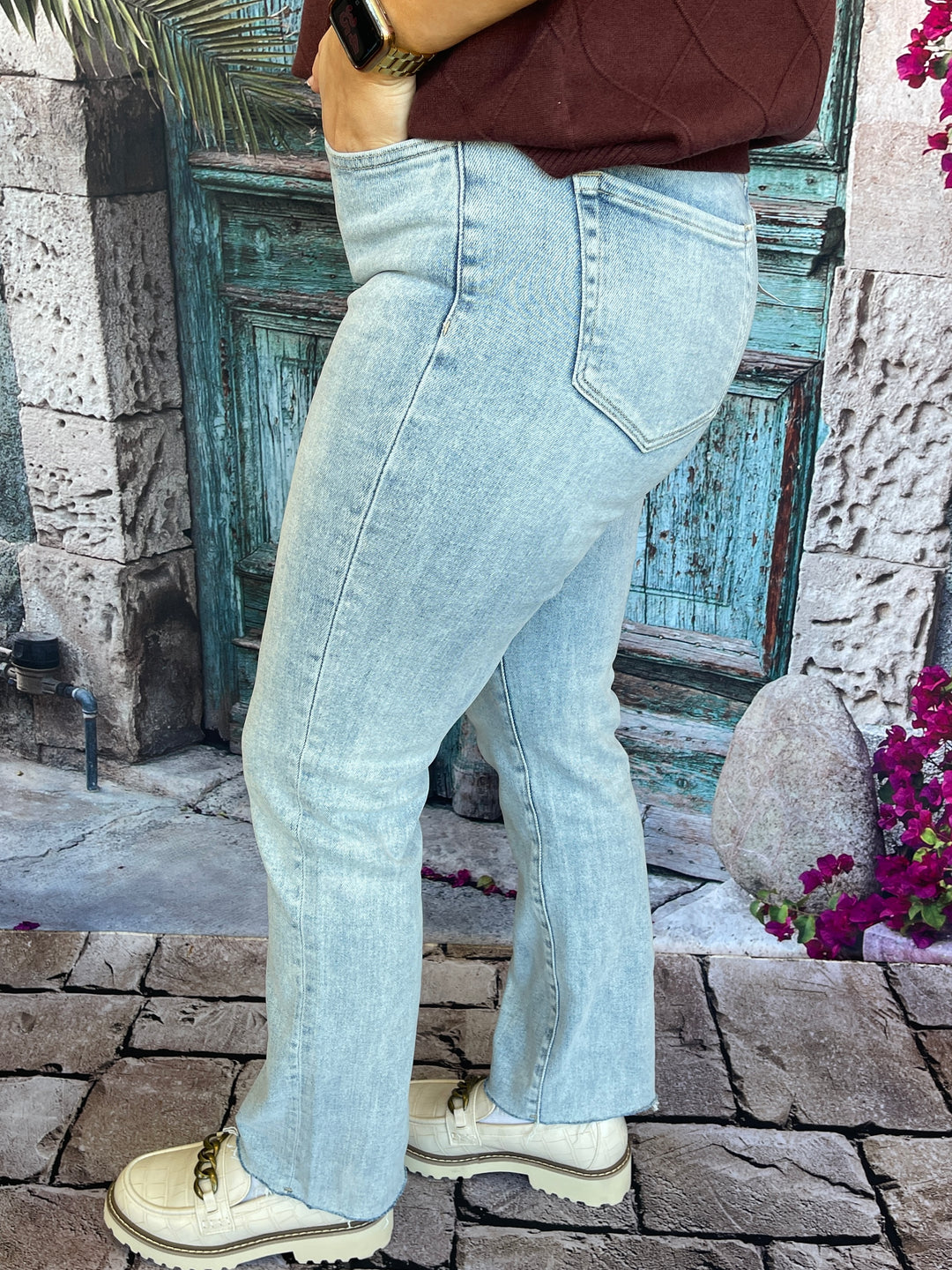 Mica Denim High Rise - Lake Blue