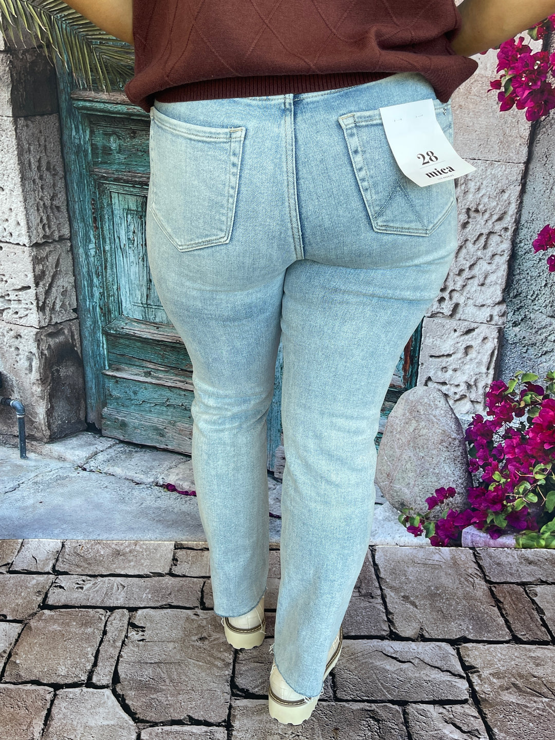 Mica Denim High Rise - Lake Blue