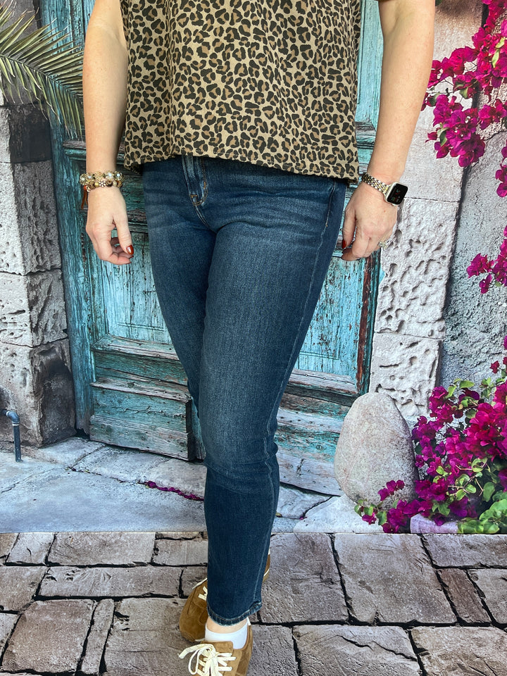 Mica Denim Mid Rise Cigarette Ankle