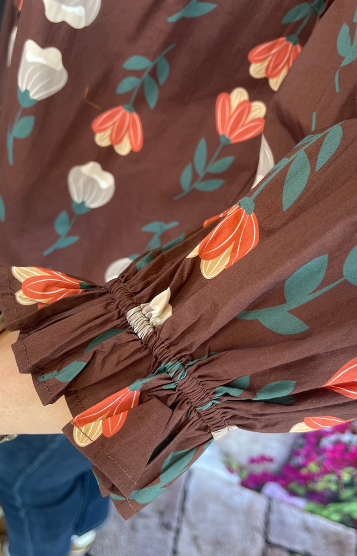 Mixing It Up Brown Style Top