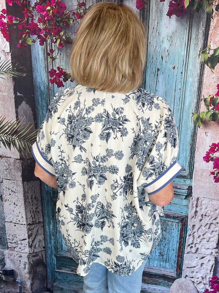 Light As A Feather Top - Blue Grey