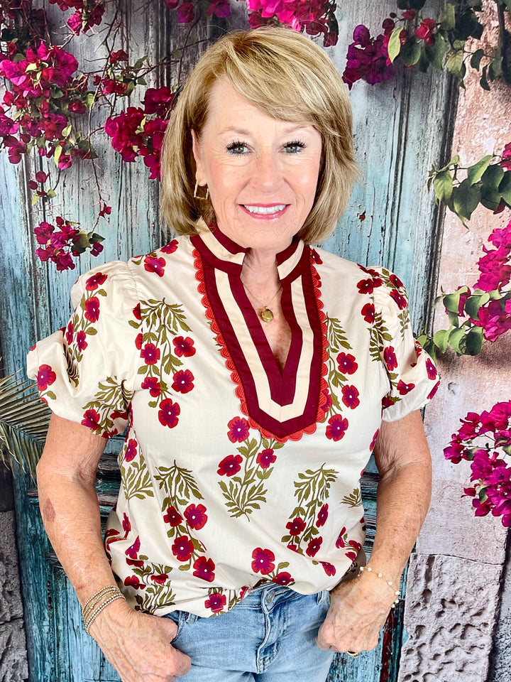 Anything But Basic Top - Ecru