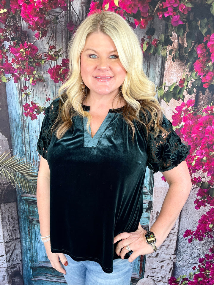 Lucky Lady Top - Teal Green