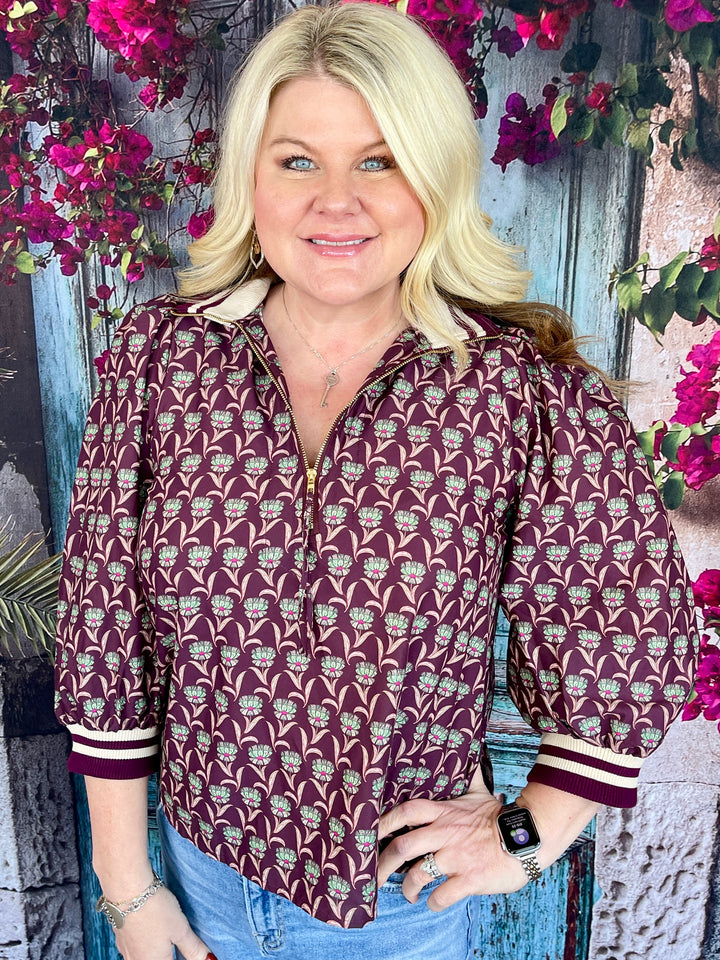 La La Lori Top - Merlot