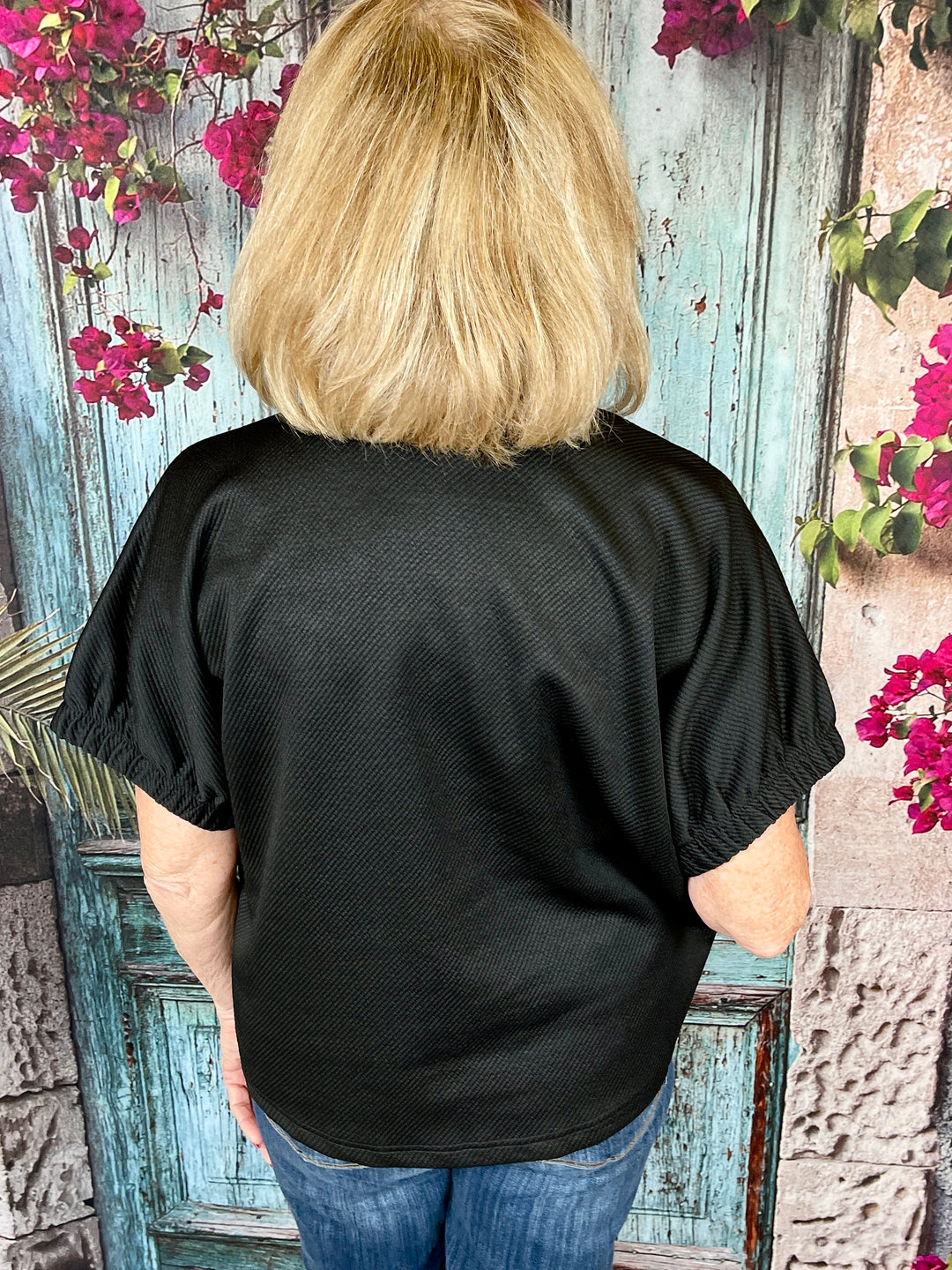 Bling Me Please Top - Black