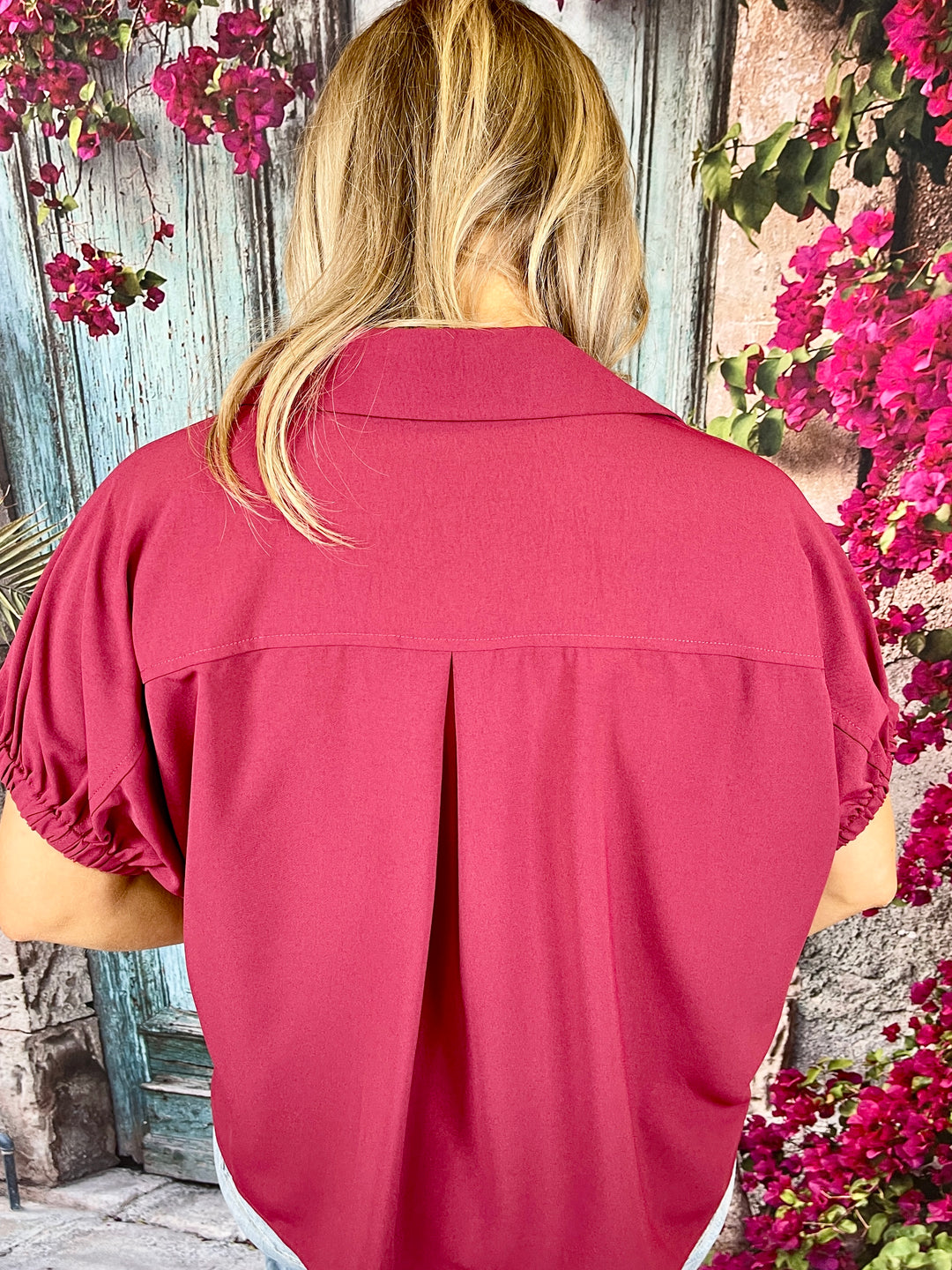 You Bet Top - Burgundy