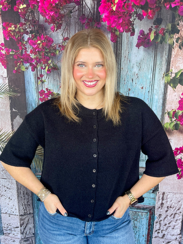 FINAL SALE Can't Be Cold Sweater- Black