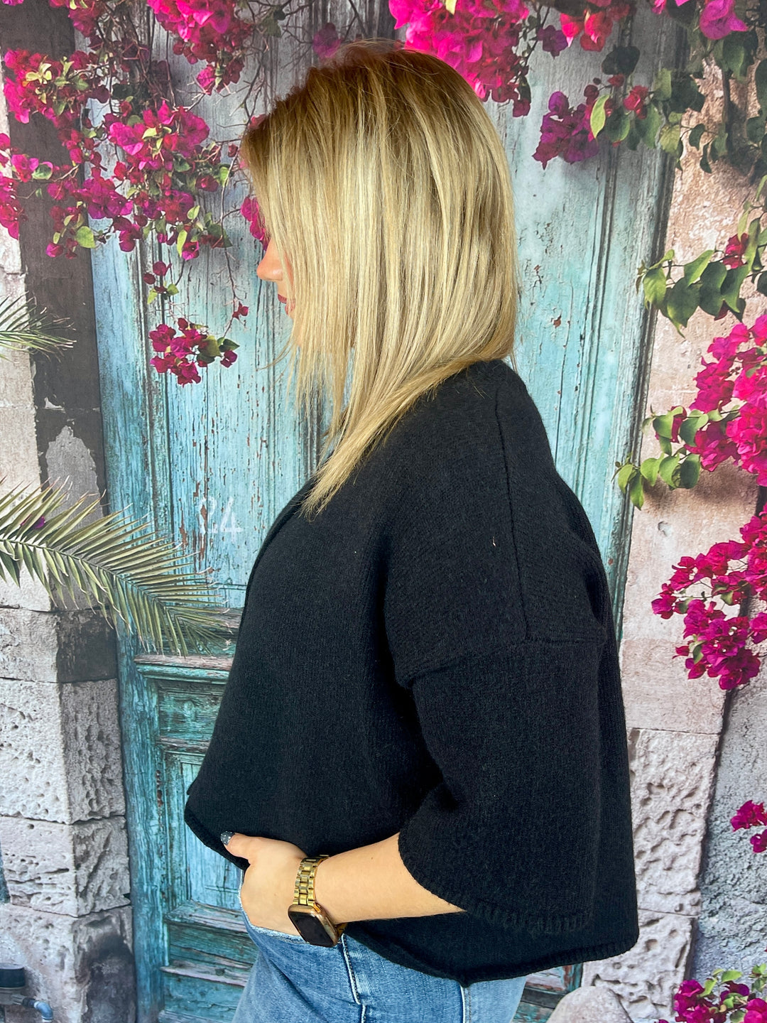 FINAL SALE Can't Be Cold Sweater- Black