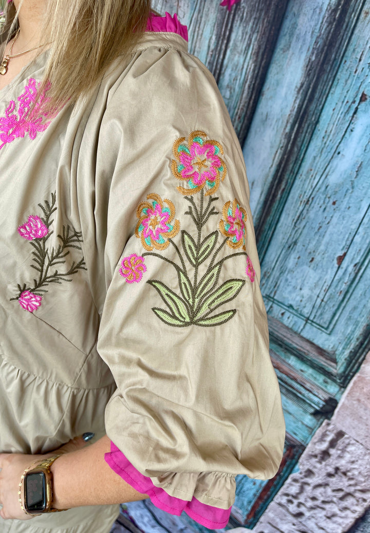 FINAL SALE Candace Dress - Taupe