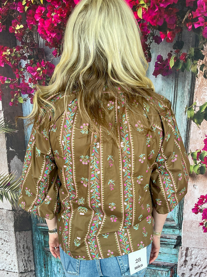 FINAL SALE Baby Breath Top - Brown