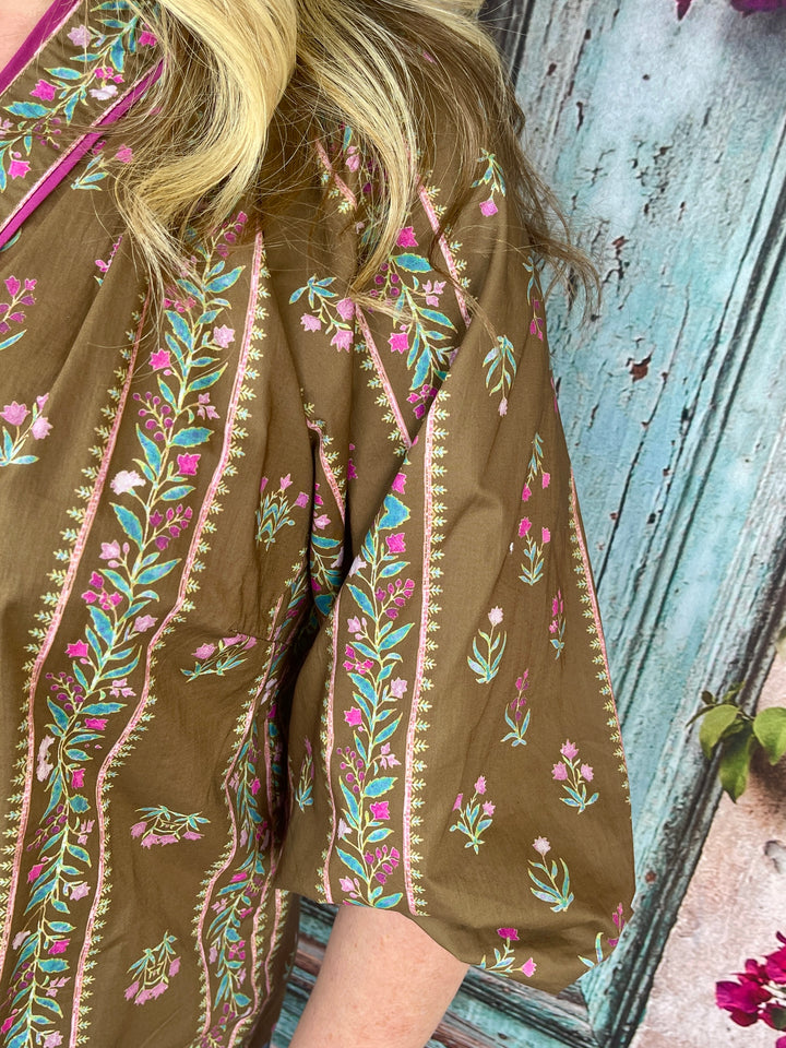 FINAL SALE Baby Breath Top - Brown