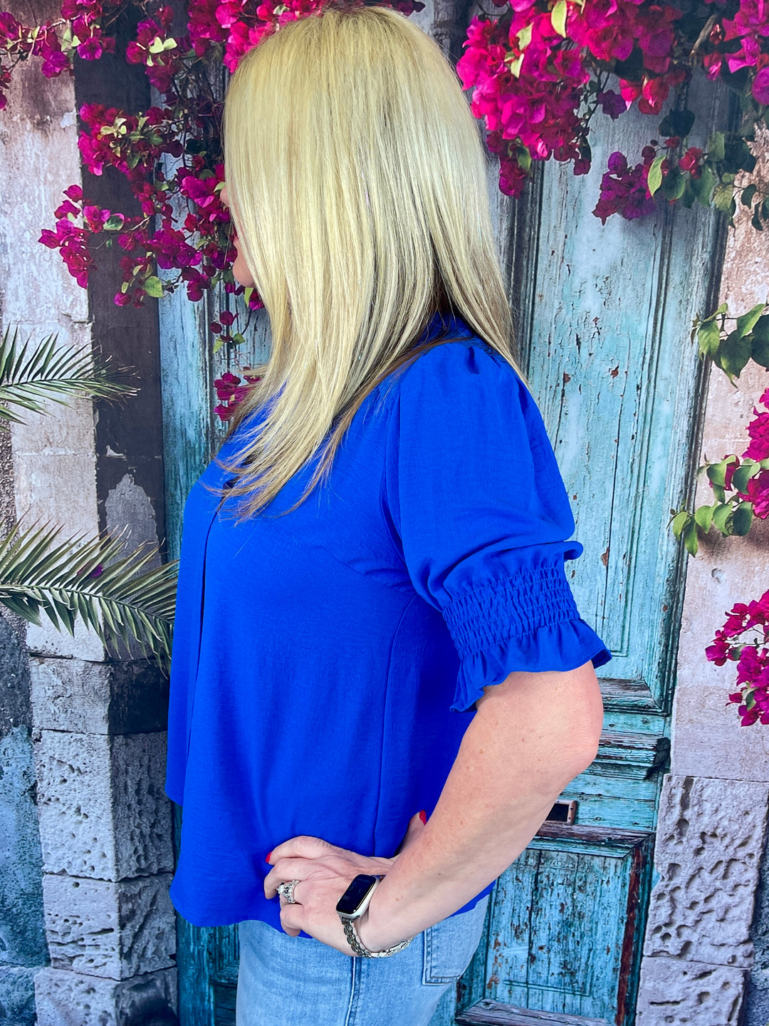 From Business To Play Top - Royal Blue