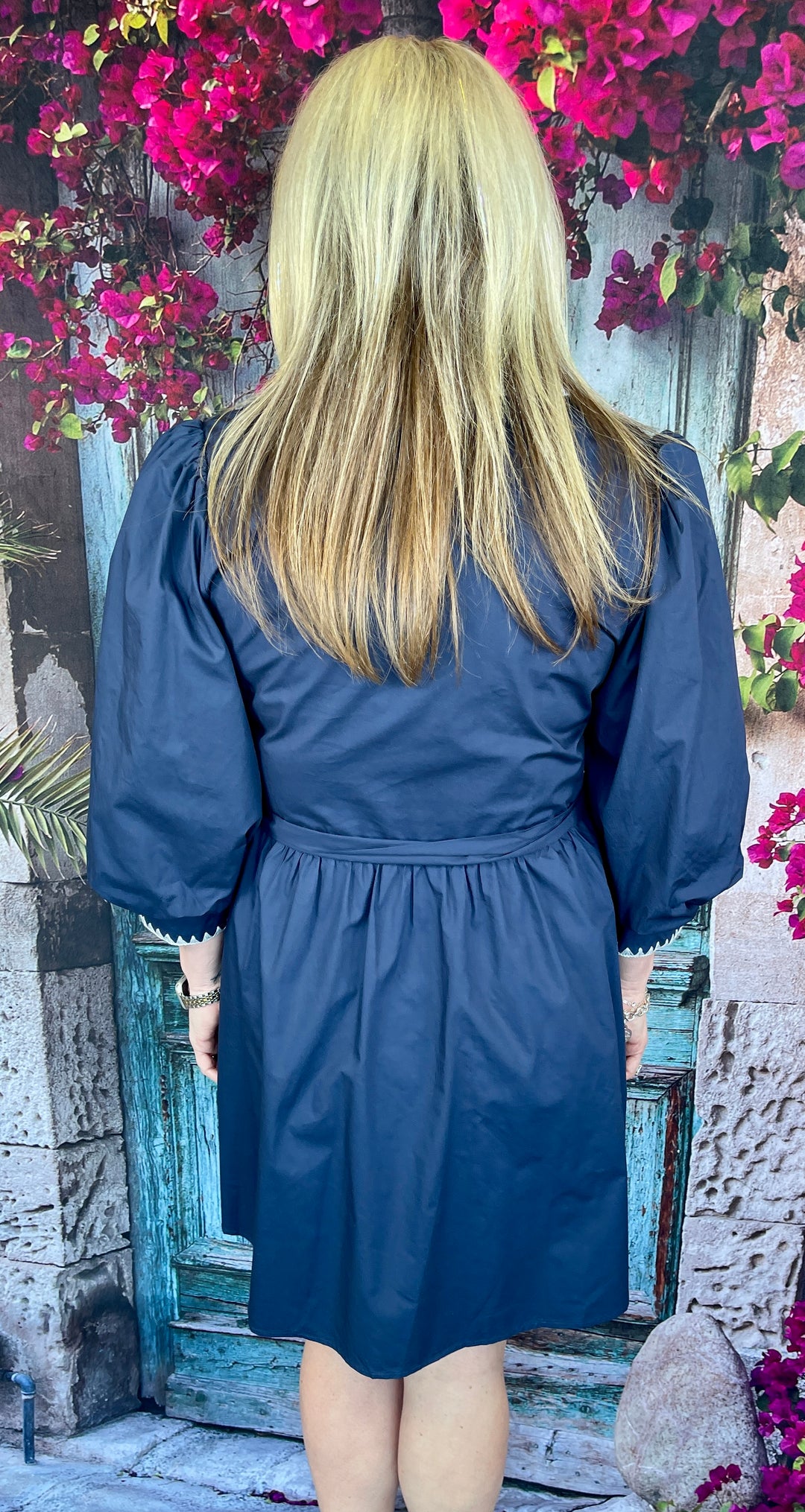 Sissy Down South Dress - Navy