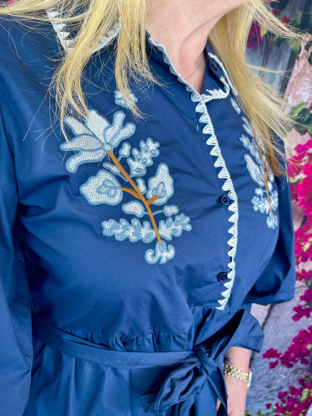 Sissy Down South Dress - Navy