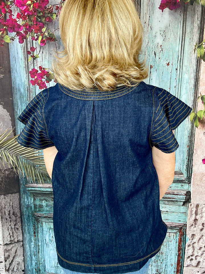 Lucky Denim Top