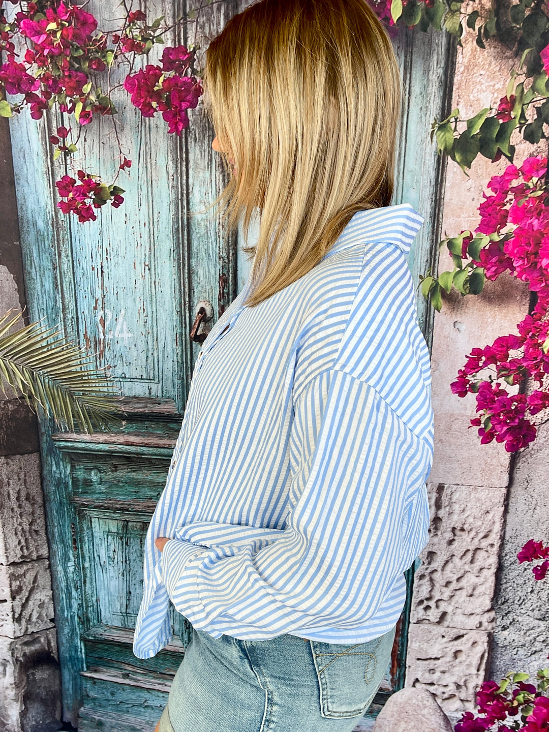 Southern Gal Top - Lt. Blue