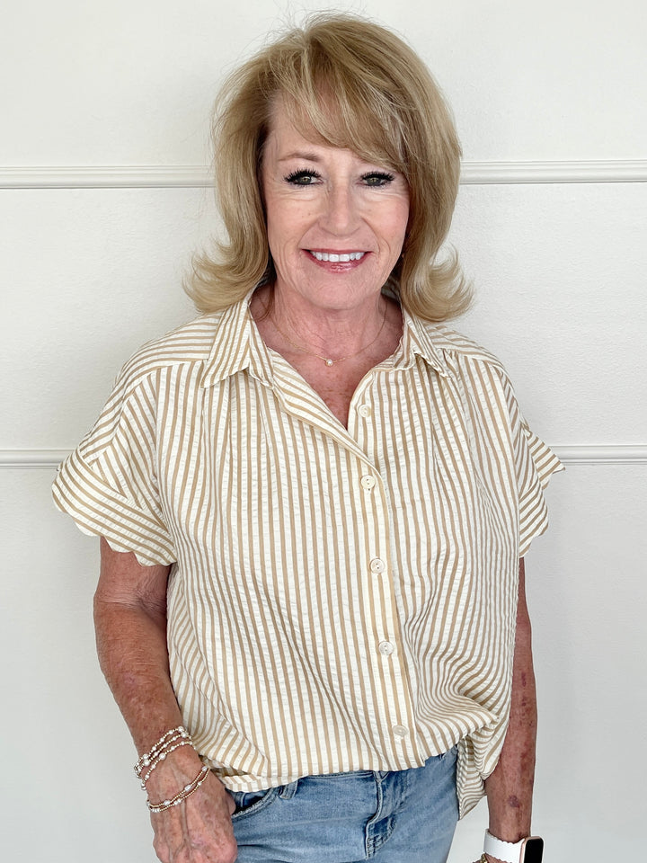 Around The Corner Top - Latte