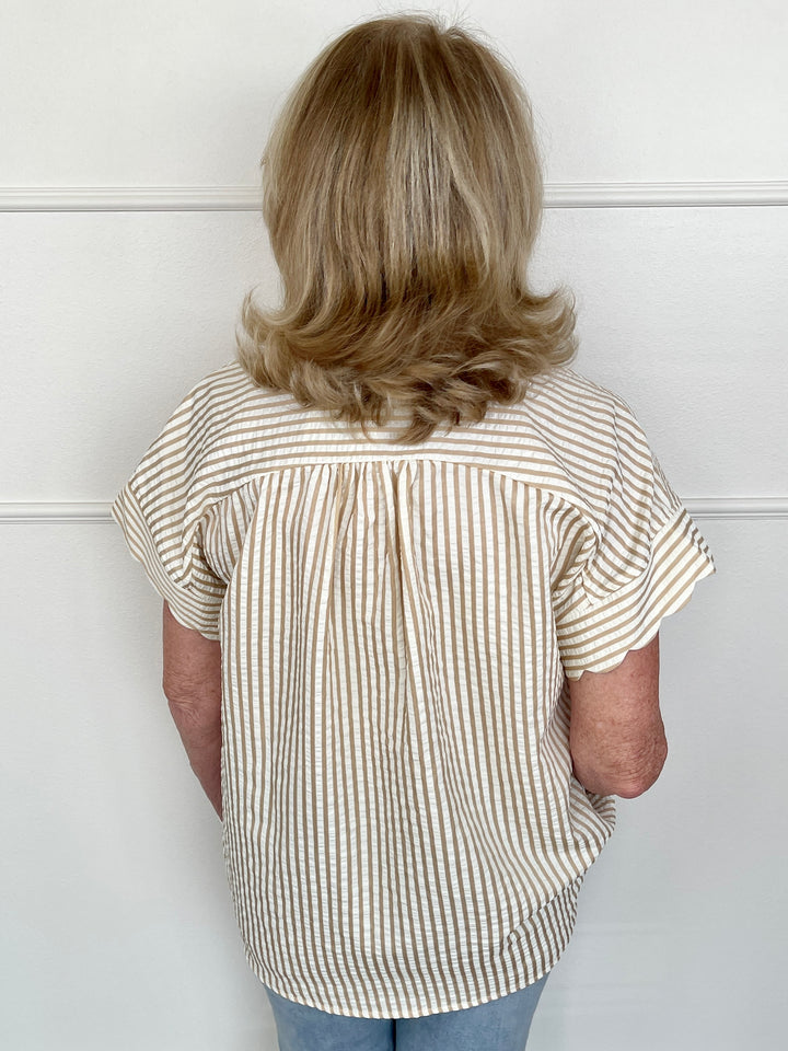 Around The Corner Top - Latte