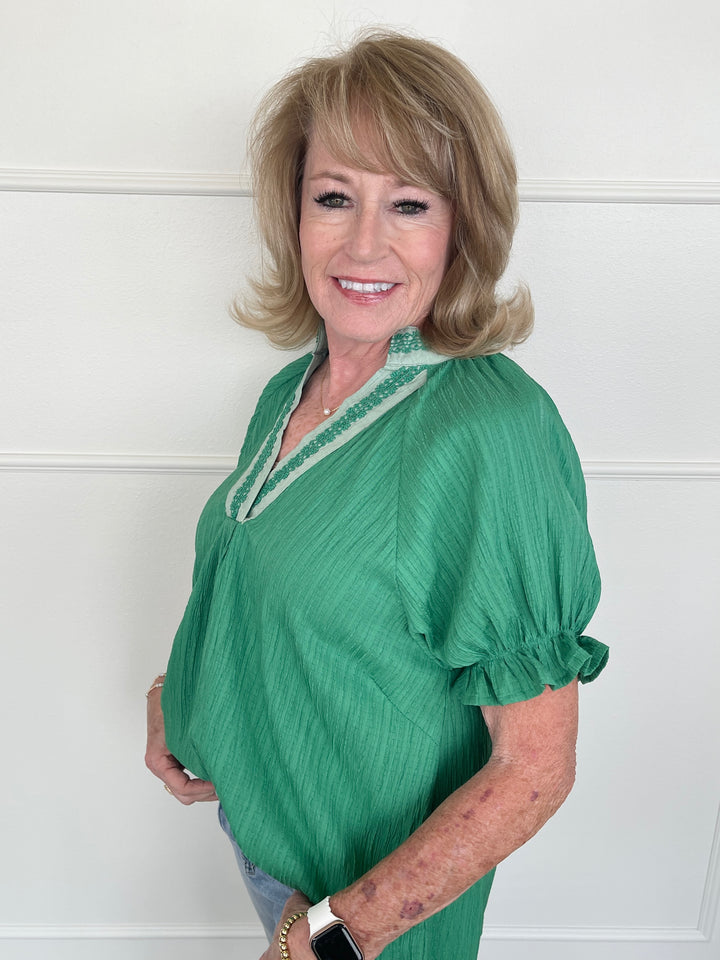 FINAL SALE Go Green Top