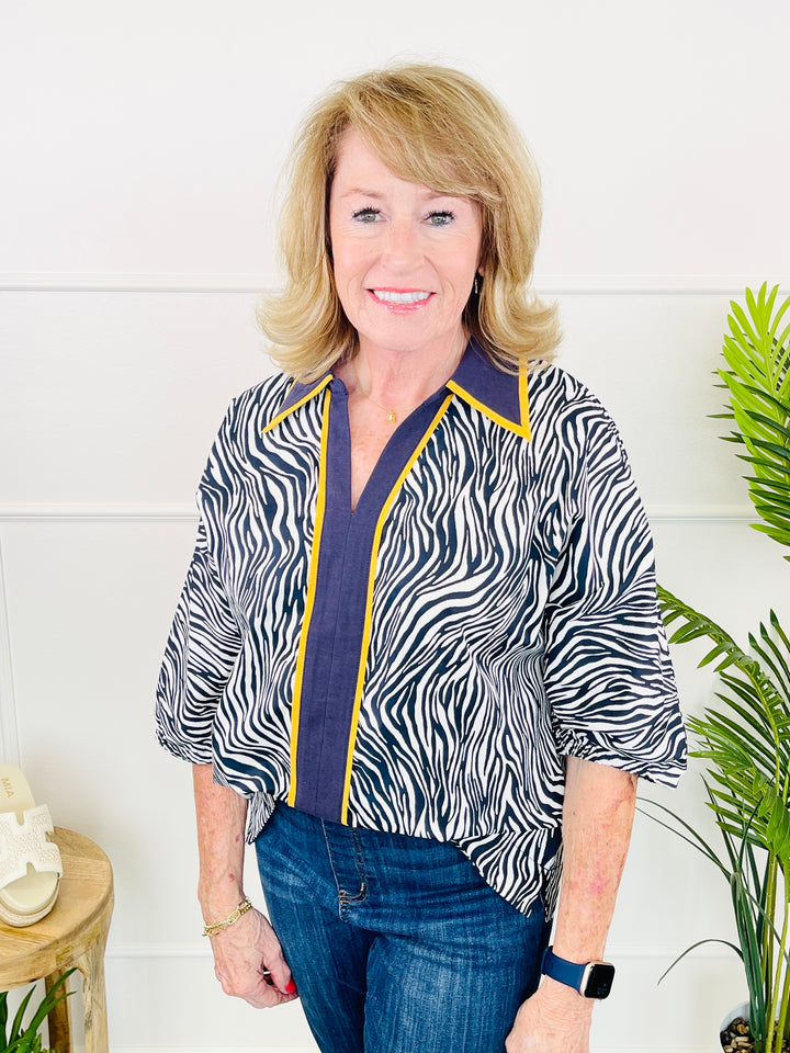 Betsey Top - Navy