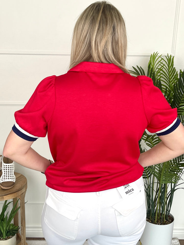 Cali Queen Top - Red