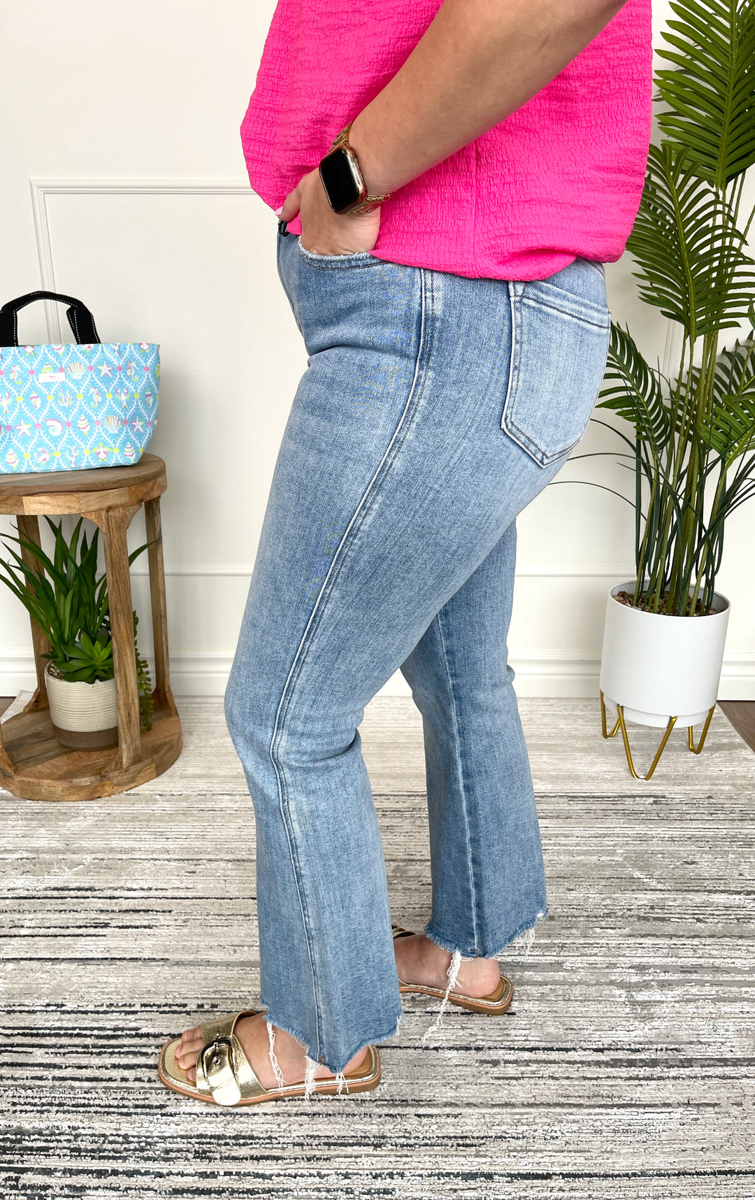 Mica Super High Rise Crop Flare - Moscato