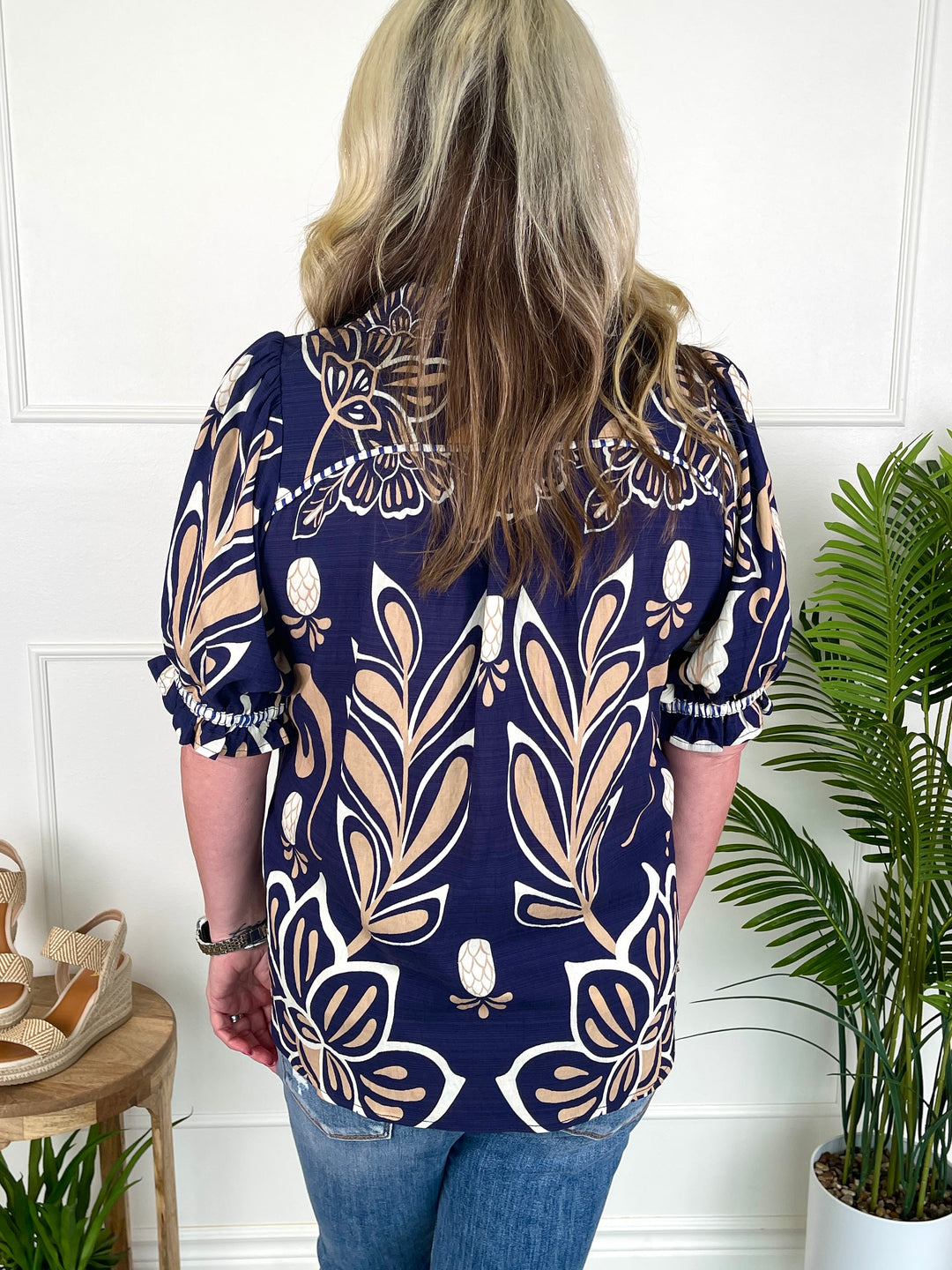 Pineapple Fields Top - Blue