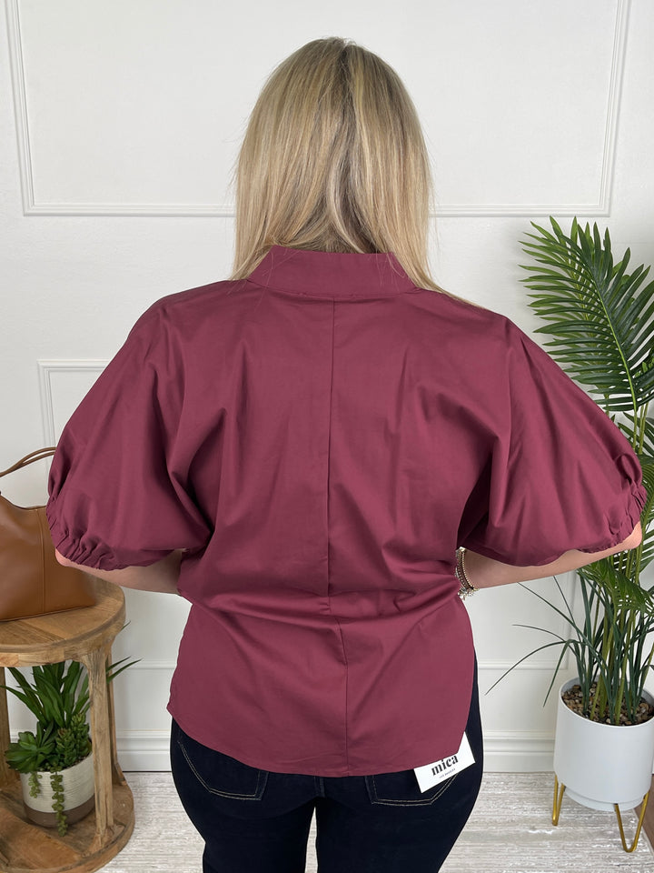 Easy Breezy Top - Wine