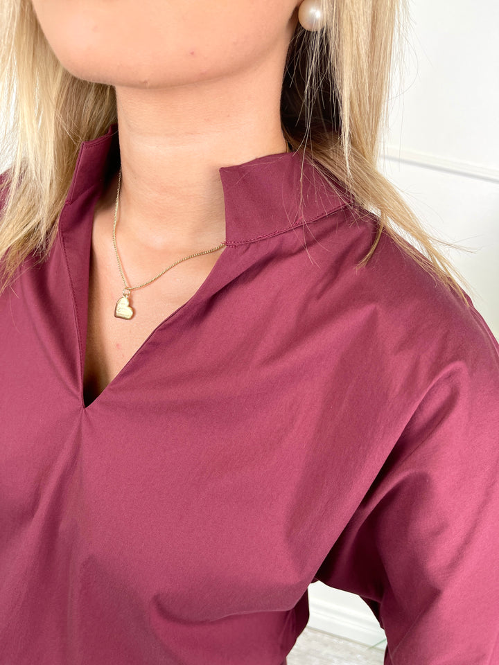 Easy Breezy Top - Wine