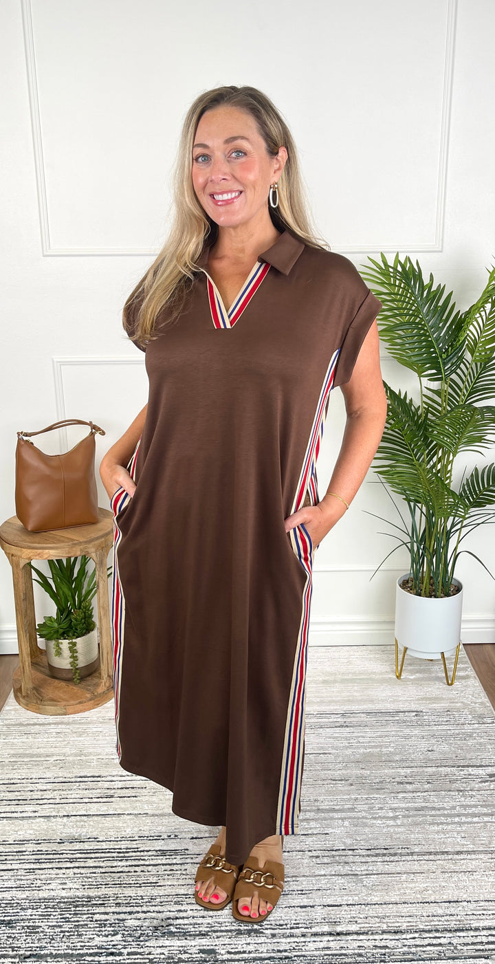 Lady Liberty Dress - Brown