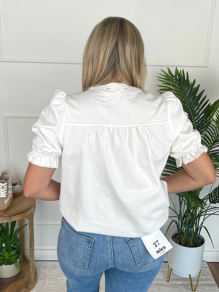 Cadillac Blackjack Top - Cream