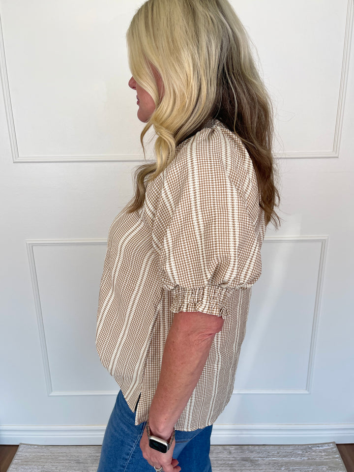 Just Jodie Top - Taupe