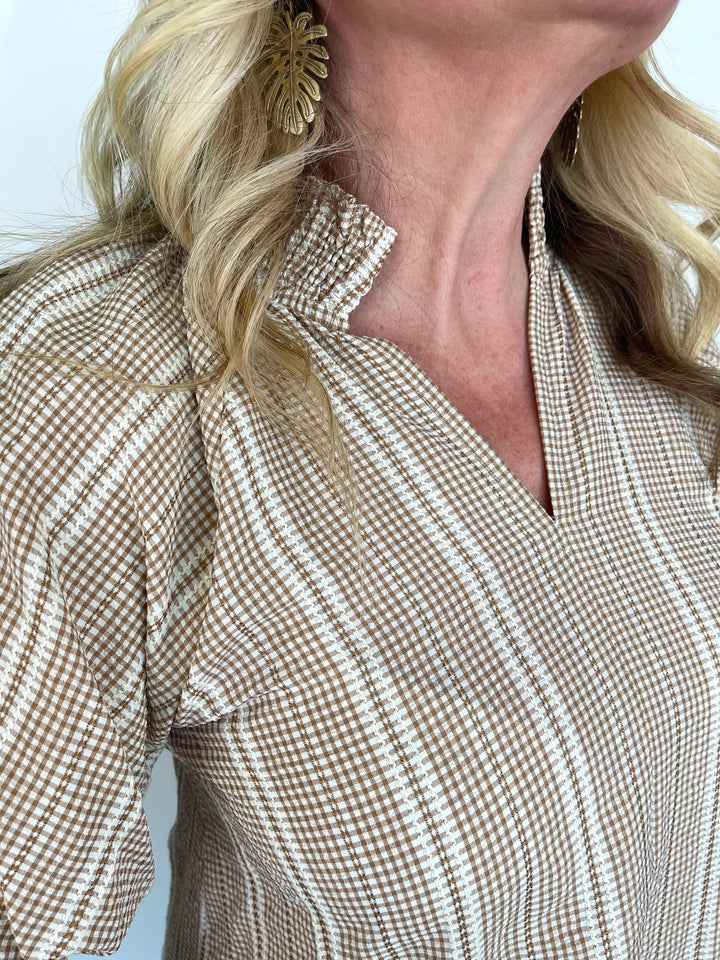 Just Jodie Top - Taupe