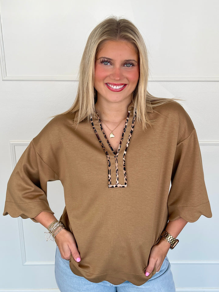 Wild About Comfort Top - Beige