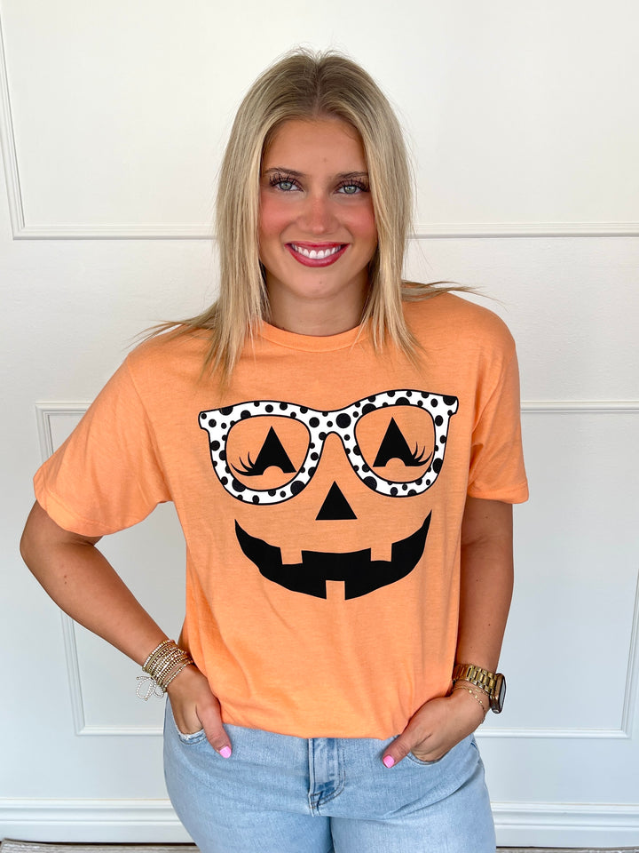 Jack O Lantern Polka Dot Tee