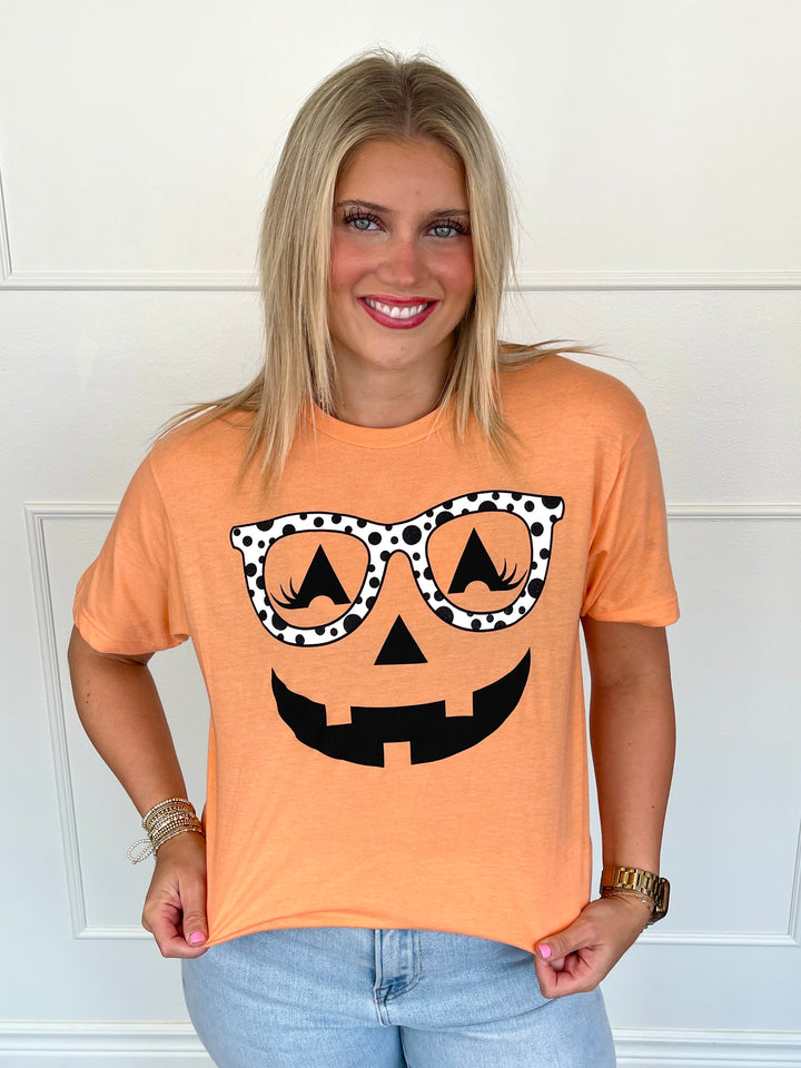 Jack O Lantern Polka Dot Tee