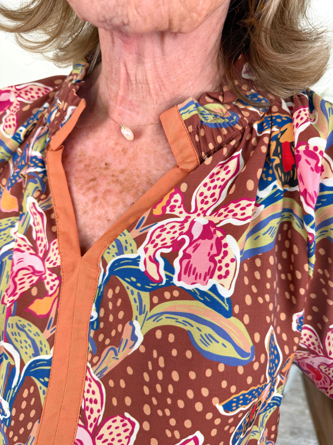 Daffodil And Dots Top