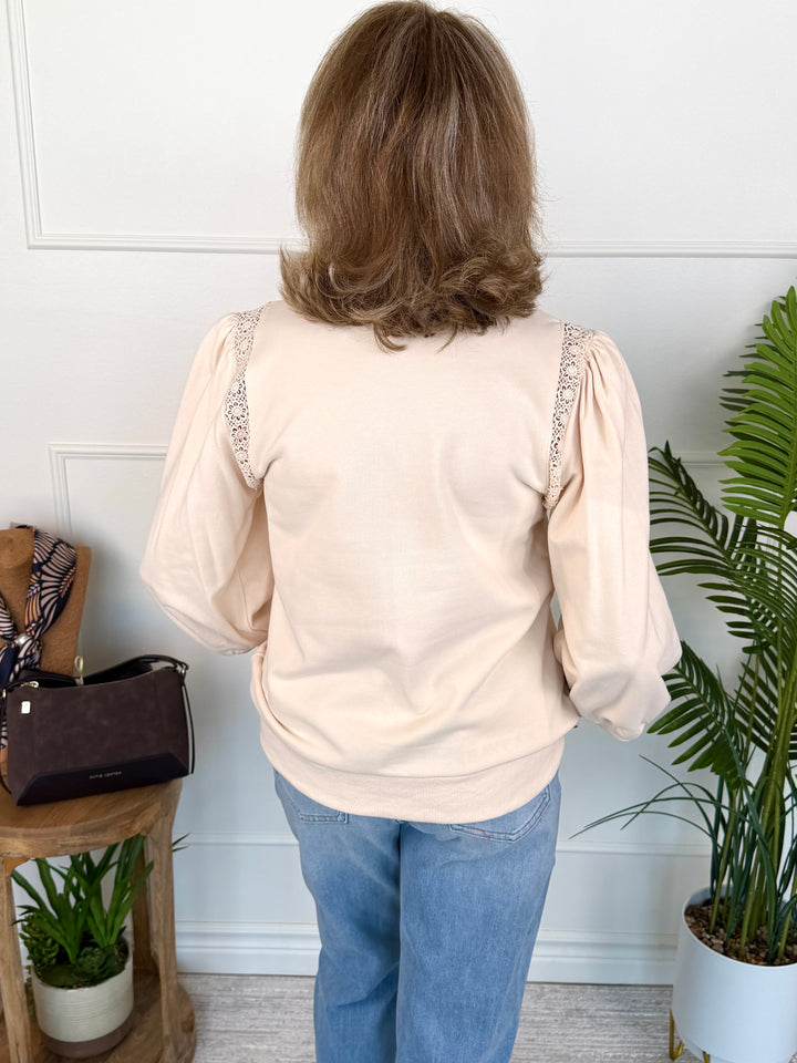 It's The Little Things Top - Cream