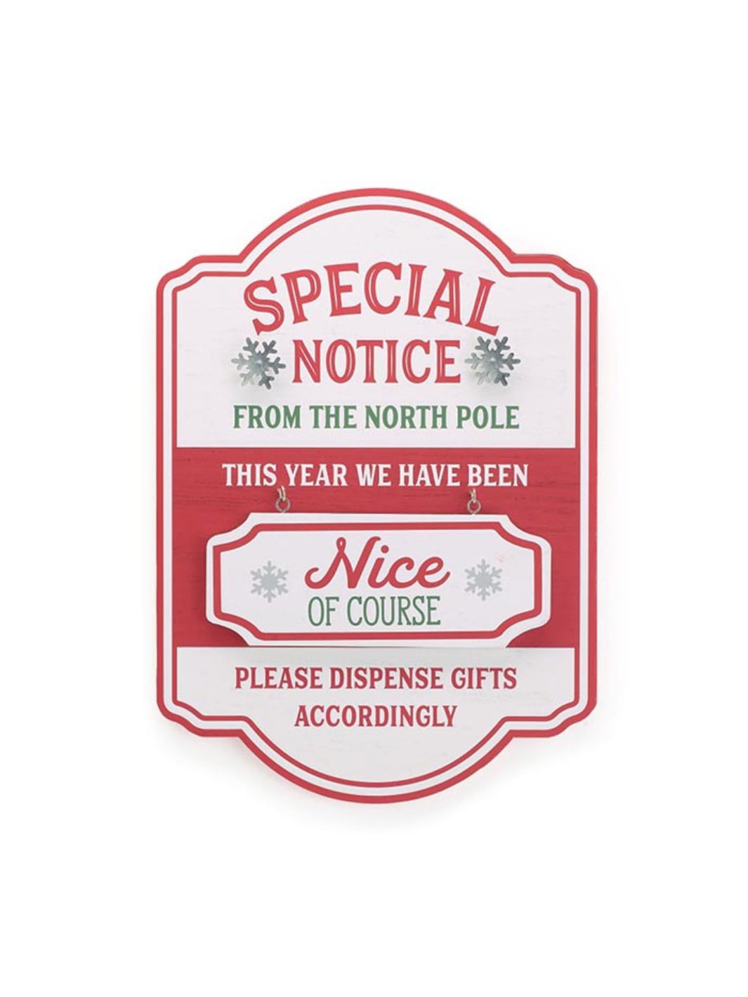 Naughty Nice Sign - Cyber Monday Steal