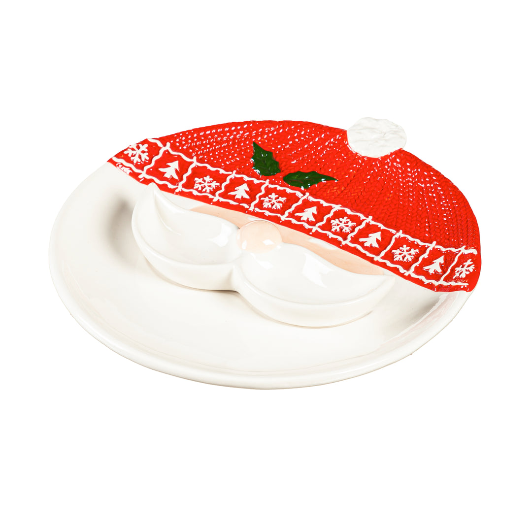 Santa Plate & Dip Bowl (Special Buy Final Sale)